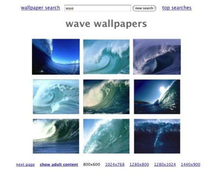 Wallpaper Search, buscador minimalista de fondos de pantalla