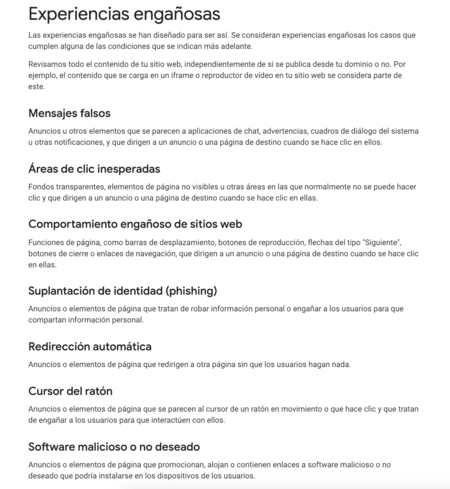 Experiencias Enganosas De Google