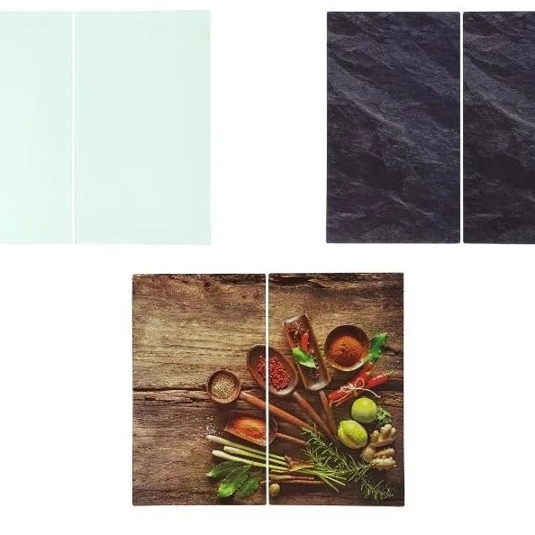 Cubiertas de vidrio para placa de cocina, 2 unidades.