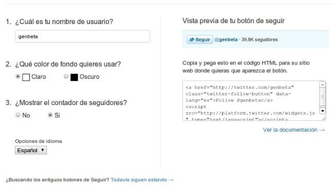 Twitter lanza un botón para que los usuarios te puedan seguir desde tu web