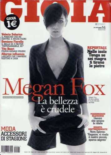 Megan Fox posando para Gioia Magazine