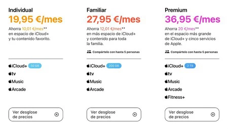 Precios Apple One