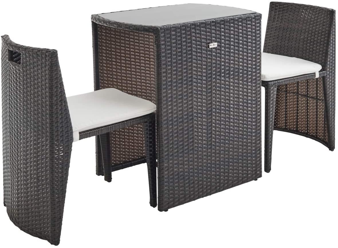 ¿Tienes un balcón pequeño? 15 mesas minúsculas para aprovecharlo al máximo