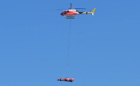 El día que un monoplaza Ferrari sobrevoló Barcelona, en vídeo