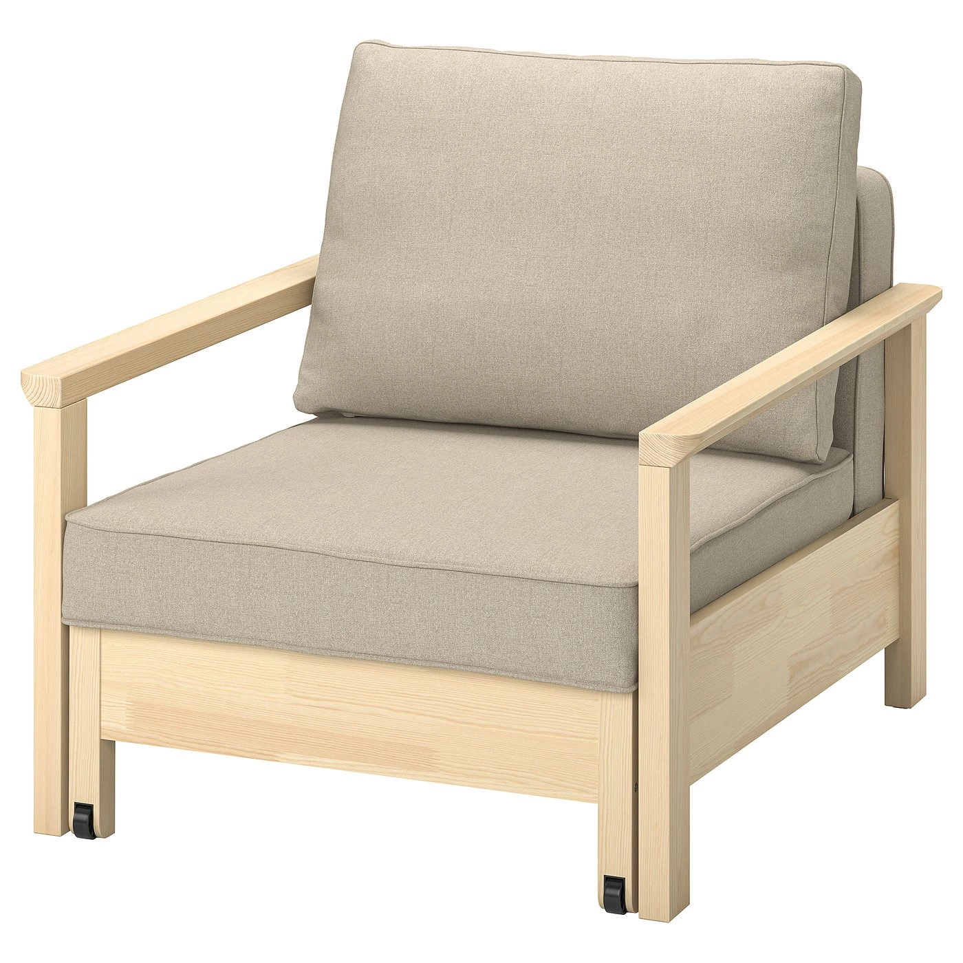 TORNSBORG Sillón cama, Naggen beige/pino