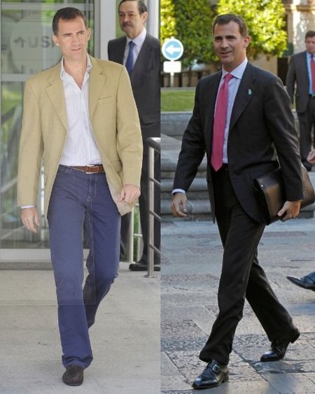 Casual o vestir, ningún look se le resiste a Don Felipe de Borbón