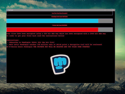 Fans de PewDiePie crean ransomware que bloquea tus archivos hasta que llegue a 100 millones de suscriptores 