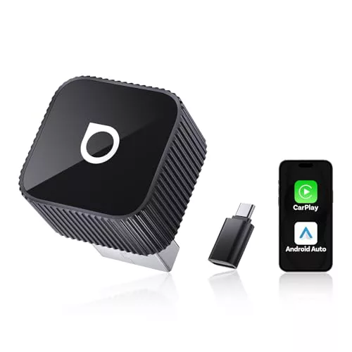 OTTOCAST (2026 Mejorado) Adaptador CarPlay Inalámbrico y Android Auto 2 en 1