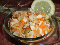 Salpicón de pollo. Receta para embarazadas