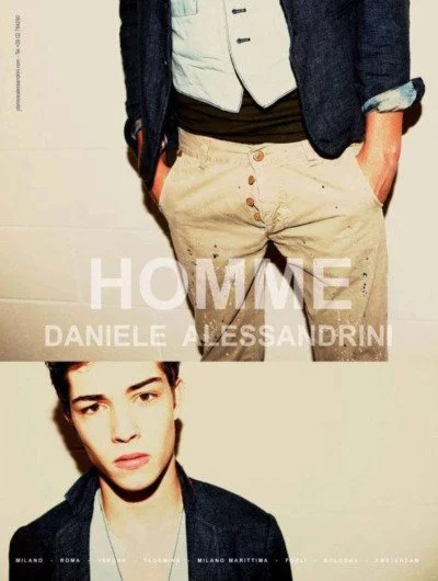 Francisco Lachowski posa para Daniele Alessandrini Primavera-Verano 2010