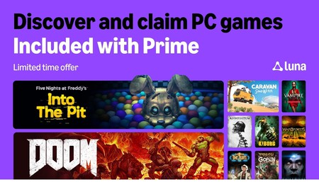 Amazon Luna regala 10 juegos de PC a los suscriptores de Prime en octubre de 2026, con DOOM y Five Nights at Freddy’s entre ellos