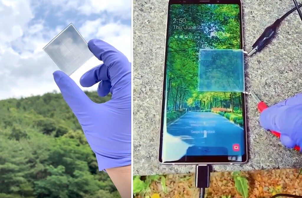 Inventan unos paneles solares transparentes que pueden instalarse en ventanas y dispositivos como smartphones 