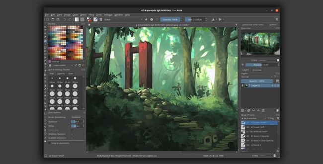 Krita Aplicación Ilustración