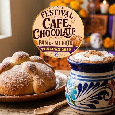 Lánzate por una bebida caliente al Festival de Café, Chocolate y Pan de muerto con área de picnic el 24 y 25 de octubre al suroeste de la CDMX  