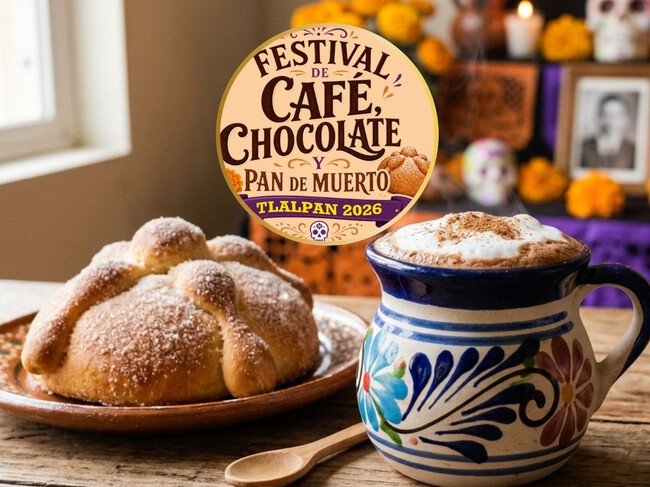 Lánzate por una bebida caliente al Festival de Café, Chocolate y Pan de muerto con área de picnic el 24 y 25 de octubre al suroeste de la CDMX