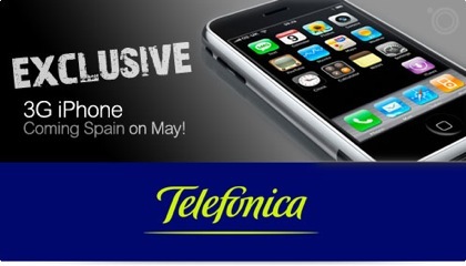 Sevenclick: "Confirmado - Telefónica distribuirá un nuevo iPhone con 3G en España, en Mayo"