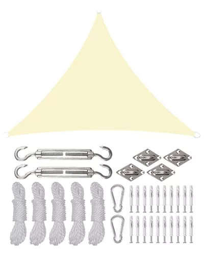 Rantizon Toldo Vela de Sombra Triangular 3×3×3m