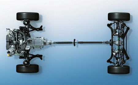 Sistema de tracción integral del Subaru Leone