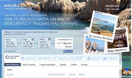 100 euros de regalo y más ventajas si reservas a tiempo con Meliá
