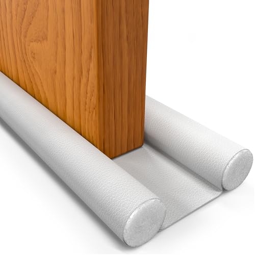 Burlete Puerta Entrada y Bajo Puerta Aislante HOGARLAX, hasta 93cm (Blanco)