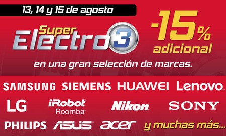 Nuevas rebajas Electro 3 en El Corte Inglés hasta mañana, día 15 de agosto