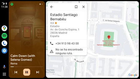 左側にタスクバー、左側にマルチメディアのある下の列、右側に地図があります。この組み合わせは以前は構成できませんでした。
