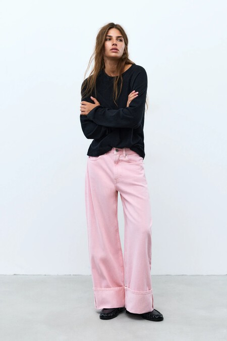 Vaqueros Cuffed Jeans Zara Tendencia Otono 2026 Dobladillo Elegante Comodo