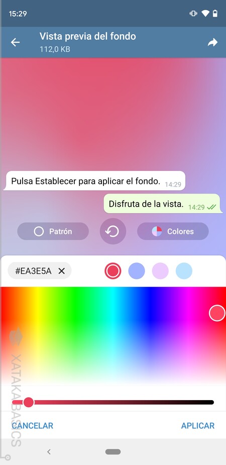 Cómo configurar un fondo de pantalla personalizado en tus chats de Telegram