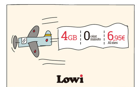 Lowi mejora su tarifa más barata con 1 GB adicional sin coste
