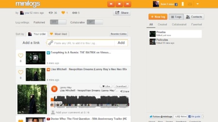 Crea listas de reproducción con cualquier tipo de enlace con Minilogs