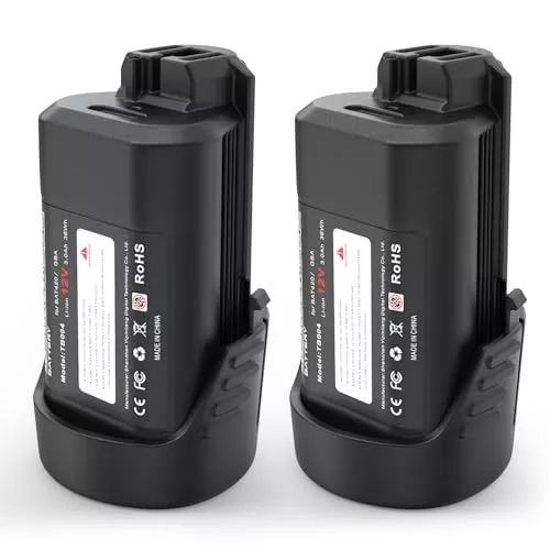 HTongD Batería de Repuesto para Bosch 12v: 3,0 Ah Li-Ion batería Compatible BAT420 GBA12V30 BAT411 BAT411A BAT412 BAT413 (2 Unidades)