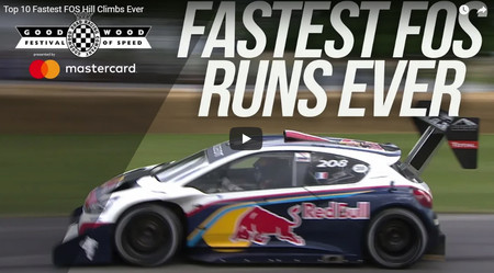 Los 10 coches más rápidos de la historia en la colina del Goodwood Festival of Speed, en vídeo