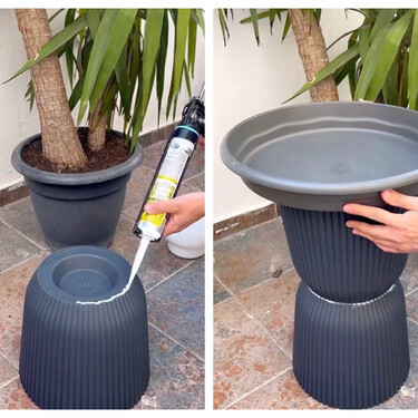 Así de fácil (y barato) puedes montar una original fuente decorativa en tu jardín 