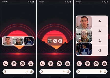 ウィジェットにはサイズに応じて 3 つのレイアウトがあります。 9to5Google のスクリーンショット