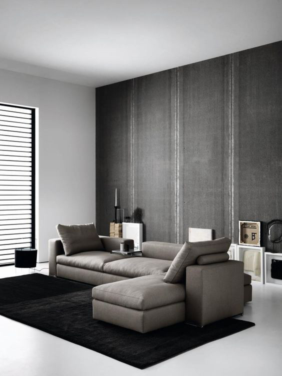 17 salas de estar con el gris como protagonista