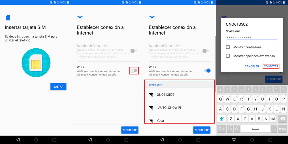 Configuracion Nuevo Android