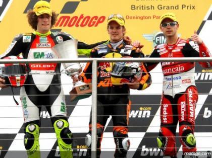 Simoncelli, Kallio y Bautista en Donington