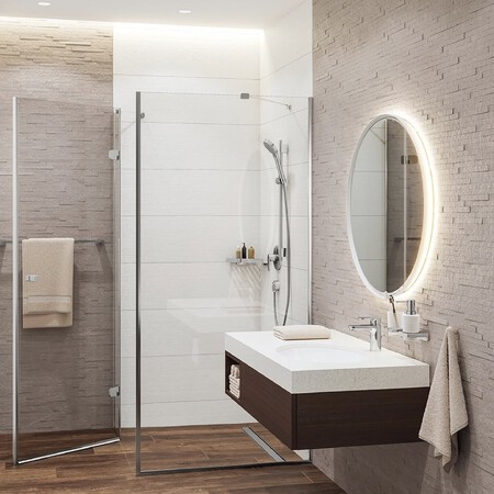 En Banos Pequenos Menos Puede Ser Mas Un Bano Hansgrohe Te Garantiza Griferias Ducha Y Acces