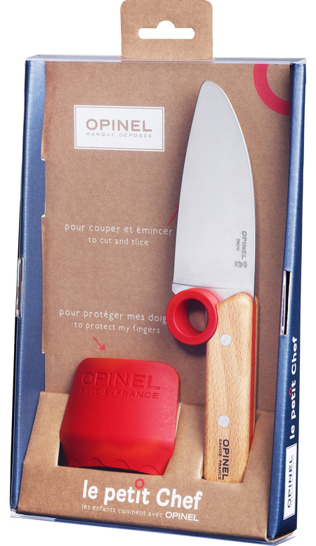 Enseña a los peques de casa a cocinar con seguridad con el cuchillo "le pettit chef" de Opinel por 18,79 euros en Wellindal