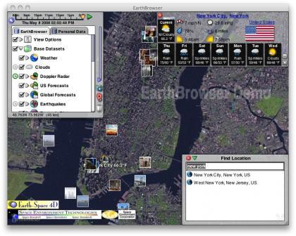 EarthBrowser, información de la Tierra en tu Mac
