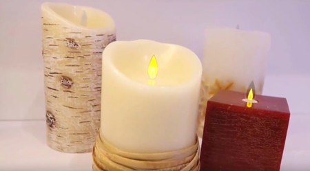 Estas curiosas velas no se gastan, ya que son en realidad lámparas OLED de bajo consumo