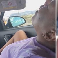Da a luz a su bebé en el coche camino del hospital mientras su hijo de 10 años lo graba