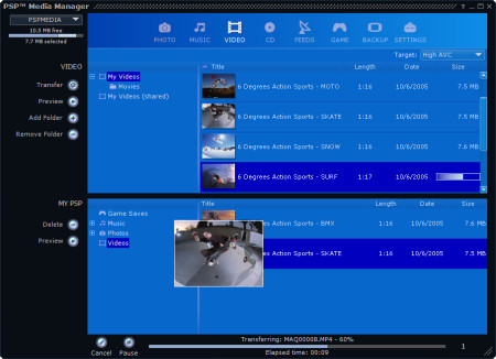 Psp File Manager PSP Media Manager es ahora gratis (actualizado)