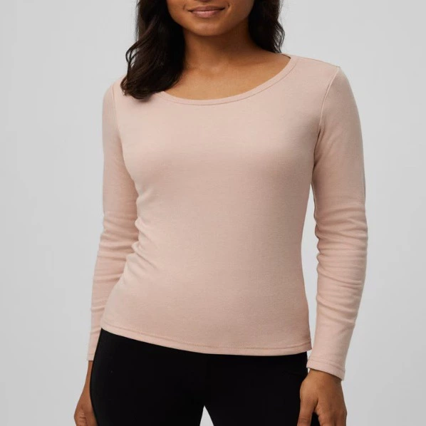 Ysabel Mora Camiseta de mujer cálida algodón manga larga