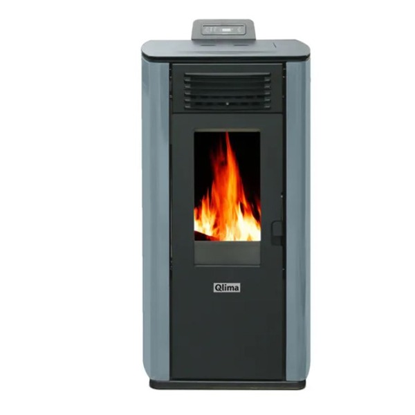 Estufa de pellet ECODESIGN QLIMA Fiorina 74 S gris de 7.8 kw