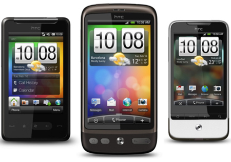 HTC Desire, HD Mini y Legend en abril con Vodafone