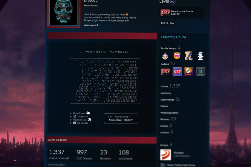 Imagen del perfil de Steam
