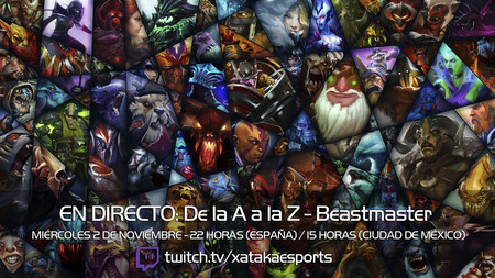 Beastmaster en directo con la sección “Dota 2 de la A a la Z” a las 22:00 horas (las 15:00 en Ciudad de México)