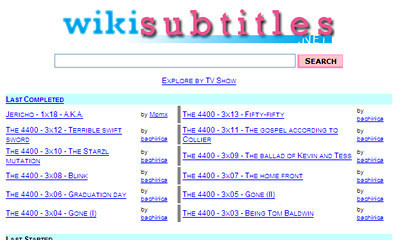 Encuentra subtítulos para tus series con Wikisubtitles