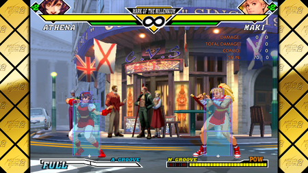 Capcom Fighting Collection 2 Training Mode Screenshot